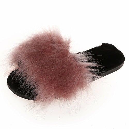 The New Plush Slippers Can Be Worn Outside The Home Plus Size Women's