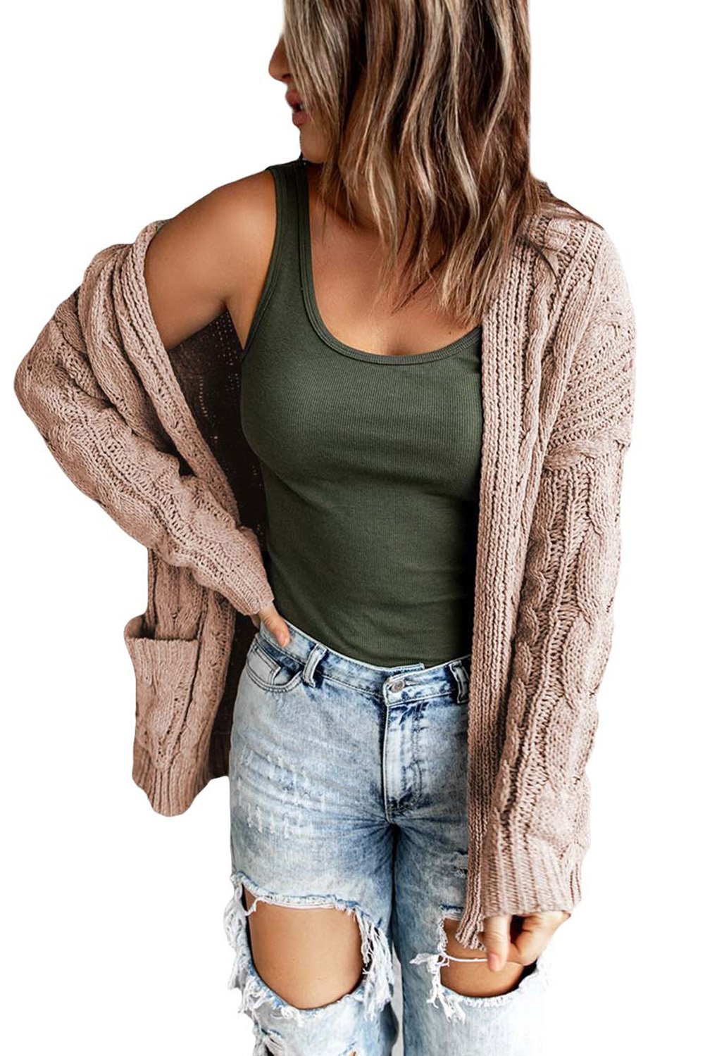 Drop-shoulder Knitted Sweater